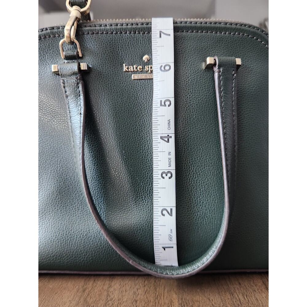Kate Spade Patterson Drive Small Dome Leather Satchel Handbag Spruce Green - Picture 13 of 13